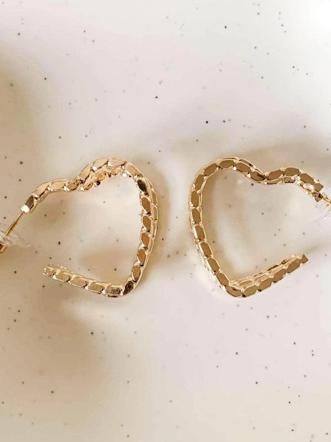 Heart Hoop Earrings