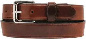 Heritage Leathers USA Geniune Leather Creased Heavy Work Belt, Dark Brown