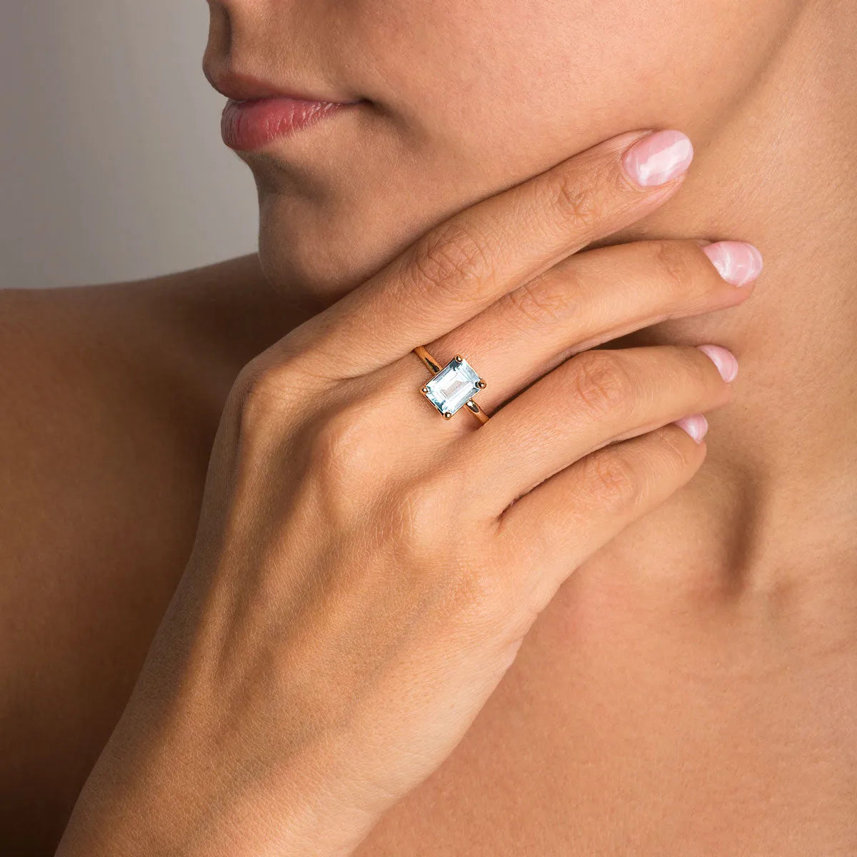 Indigo Blue Gem Ring