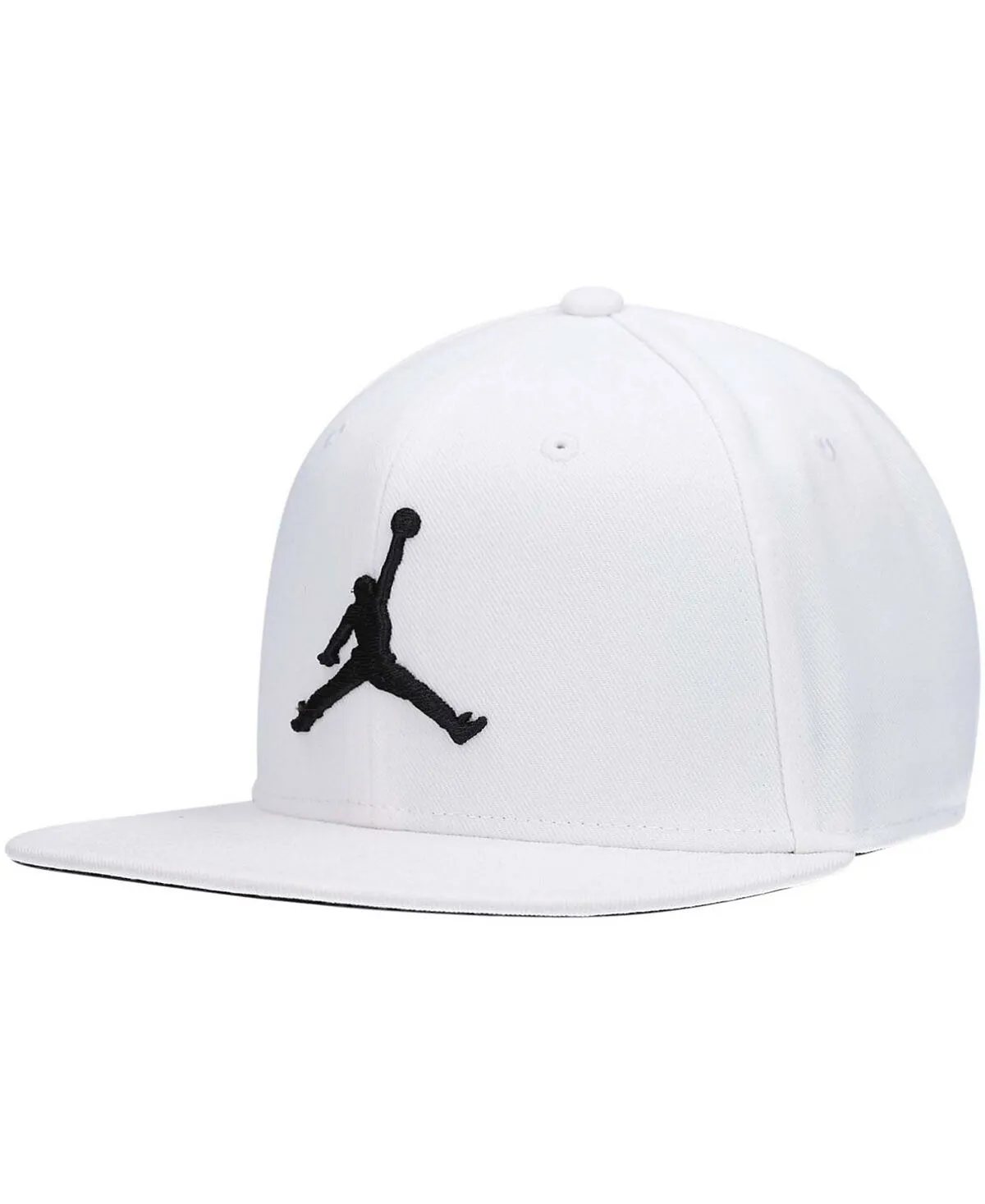 Jordan Men's White Adjustable Jumpman Pro Cap with Snapback Logo