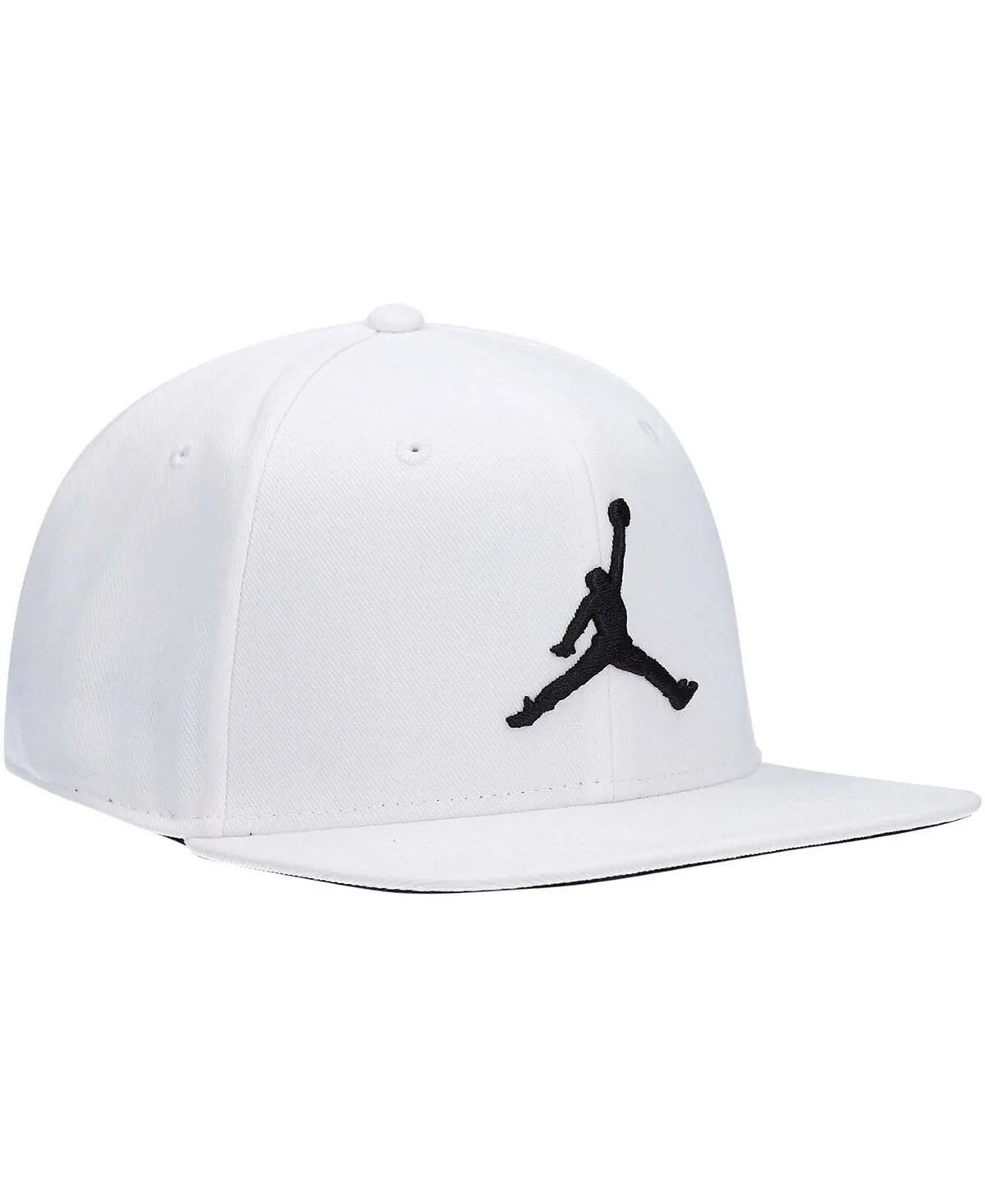 Jordan Men's White Adjustable Jumpman Pro Cap with Snapback Logo