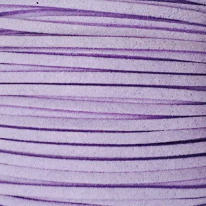 Lilac Suede Leather Cord per metre