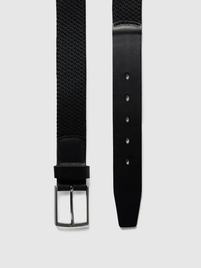 Lloyd Men's Belts leather and textile belt, black