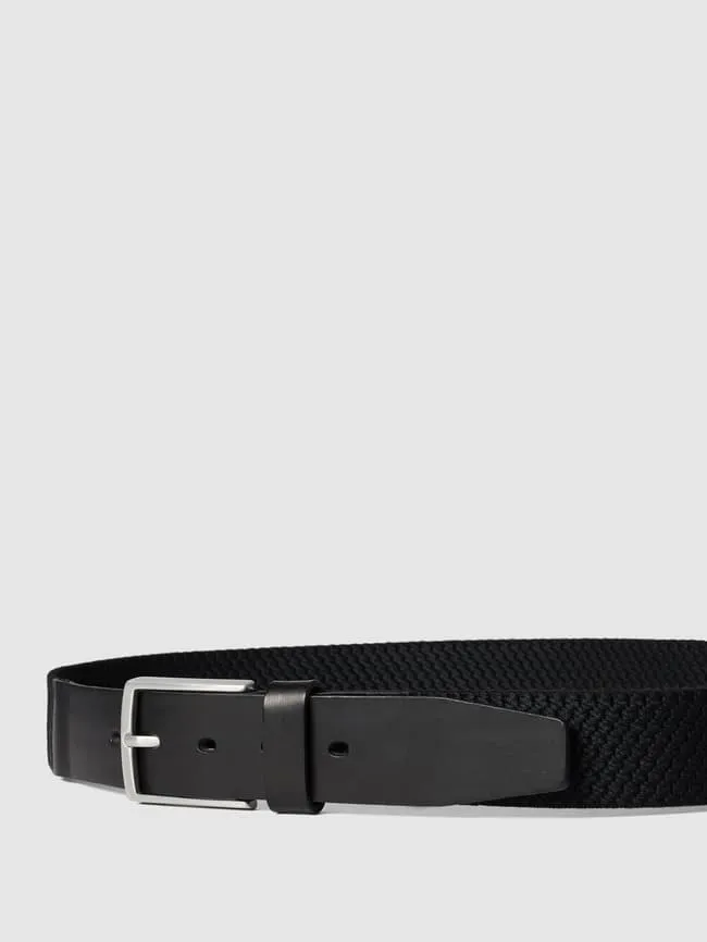 Lloyd Men's Belts leather and textile belt, black