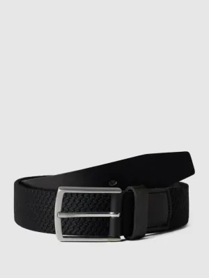 Lloyd Men's Belts leather and textile belt, black