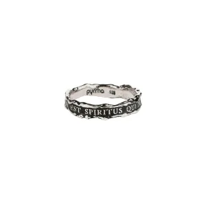 Love Is the Breath That Sustains Us Textured Band Ring