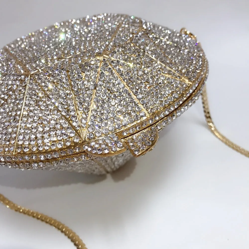 Luxy Moon Diamond Full Rhinestone Clutch Shiny Banquet Purse