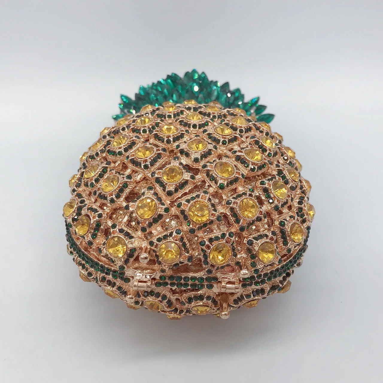 Luxy Moon Party Gold Clutch Cute Pineapple Purse