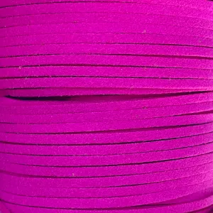 Magenta Faux Suede Leather Cord per metre