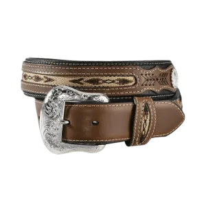 M&f Men's Nocona Inlay And Conchos Belts