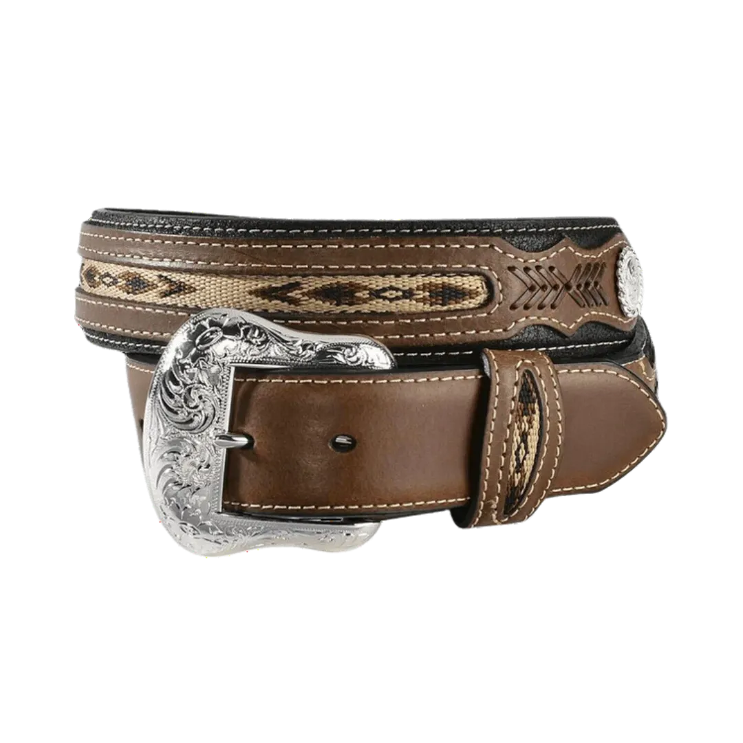 M&f Men's Nocona Inlay And Conchos Belts