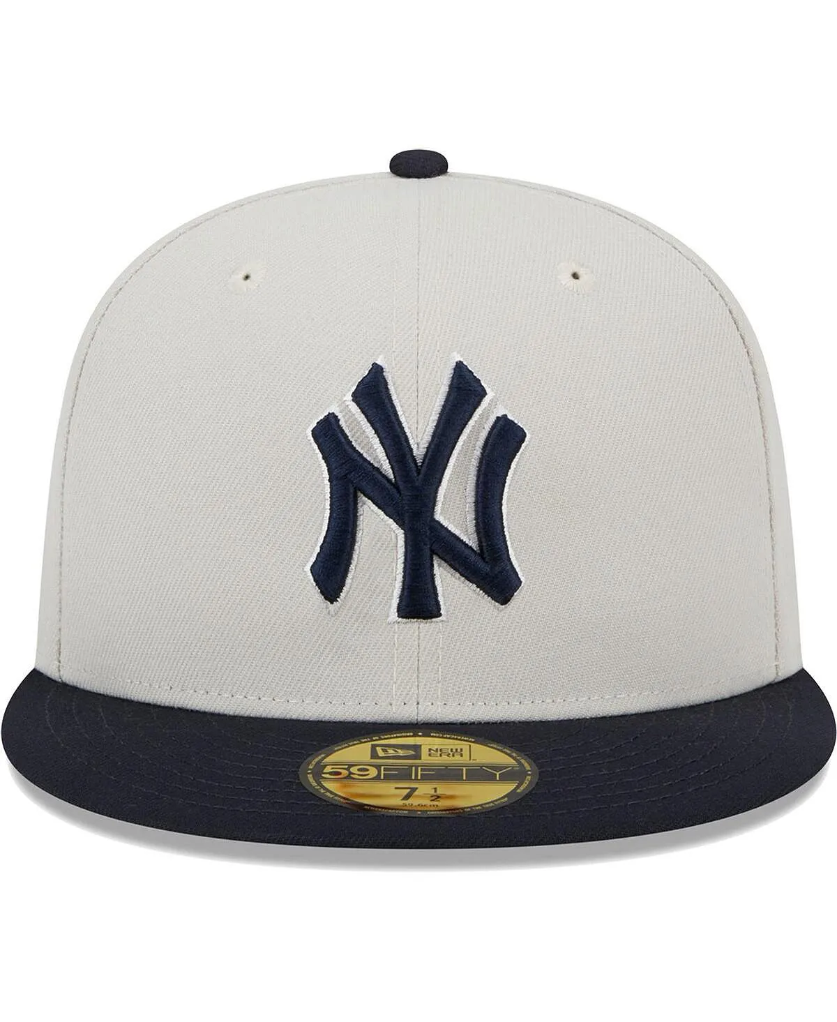 Men's Gray Navy New York Yankees World Class Cap with Back Patch 59FIFTY. New Era