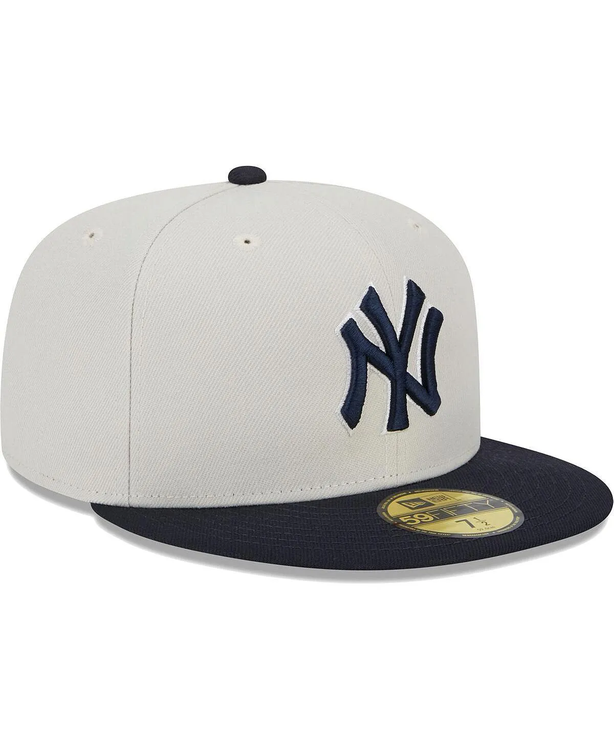 Men's Gray Navy New York Yankees World Class Cap with Back Patch 59FIFTY. New Era