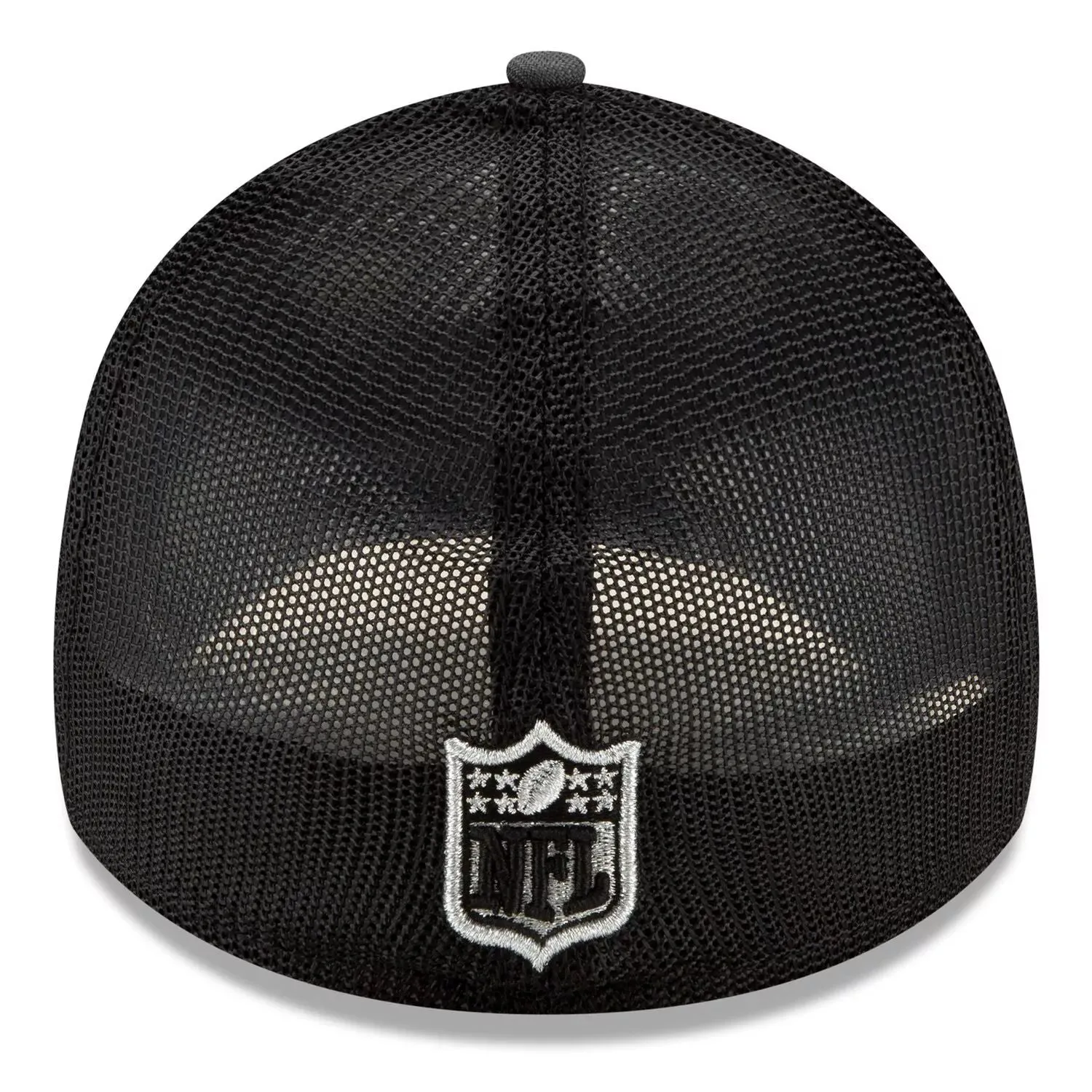 Men's New Era Graphite/Black Las Vegas Raiders 2021 NFL Draft Trucker 39THIRTY Flex Hat