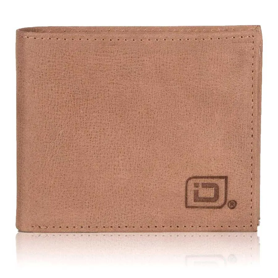 Mens RFID Wallet -  10 Slot Bifold Wallet with ID Window