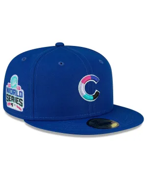 Men's Royal Chicago Cubs 2016 World Series Polar Lights 59FIFTY New Era Fitted Cap