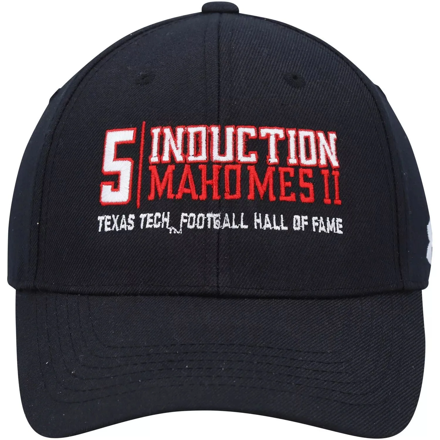 Men's Under Armor Patrick Mahomes Black Texas Tech Red Raiders Adjustable Cap Football Hall of Fame