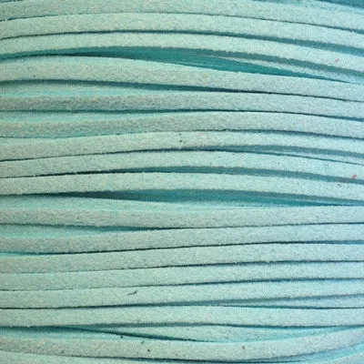 Mint Faux Suede Leather Cord per metre