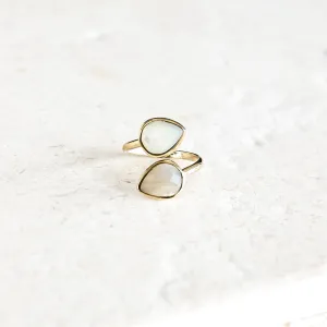 Mother of Pearl Teardrop Ring