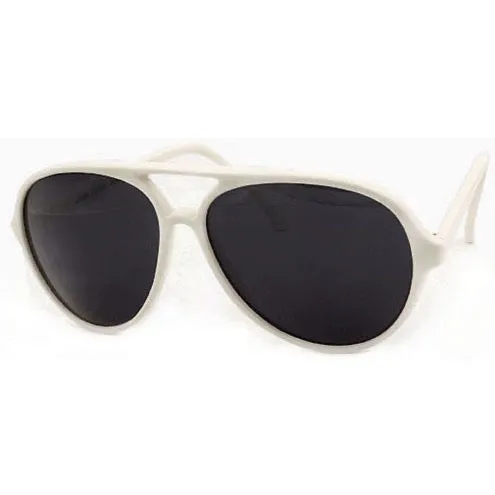 NORDIC White Aviator Sunglasses