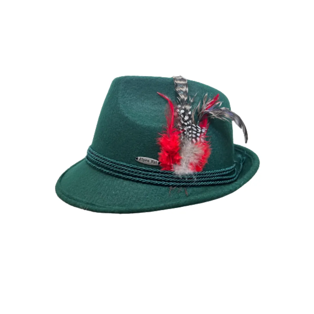 Oktoberfest Costume Felt Party Hat Green