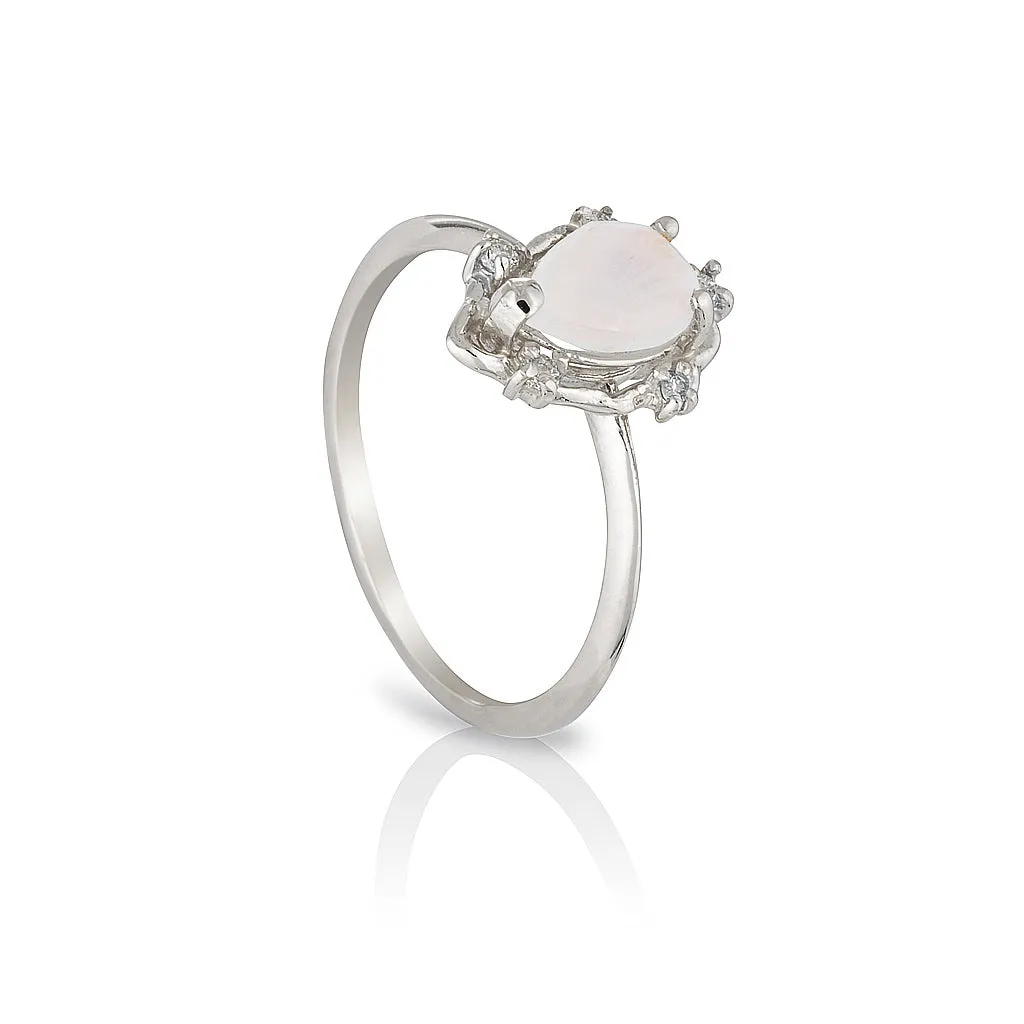 Peone | moonstone & diamonds