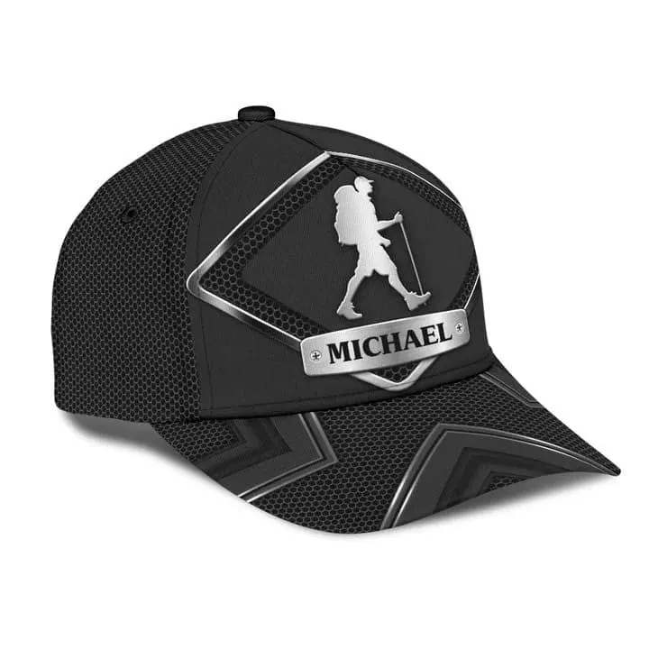 Personalized Hiking Girl 3D Baseball Cap for Girl Who love Hiking, Girl Hiking Hat