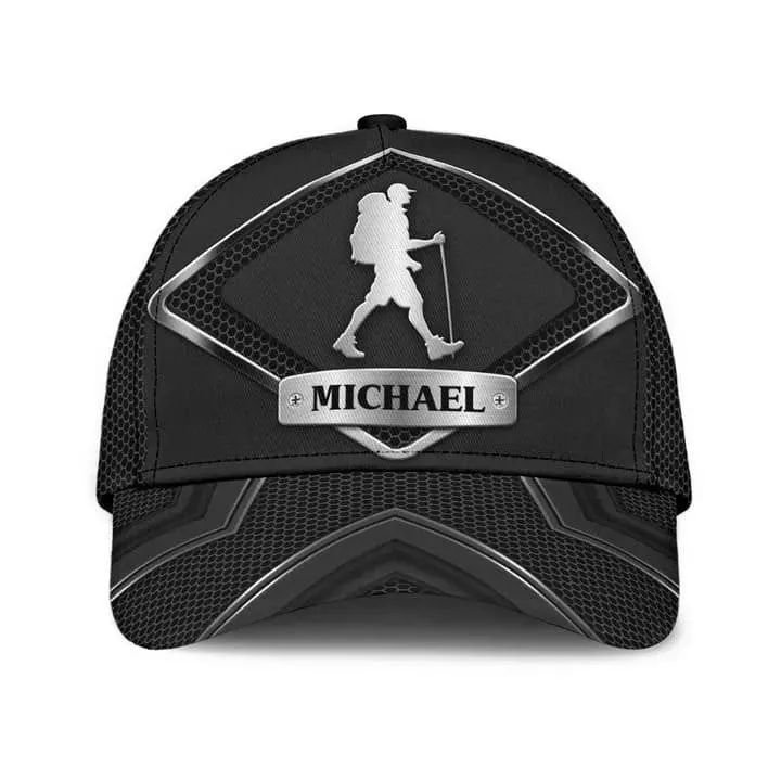 Personalized Hiking Girl 3D Baseball Cap for Girl Who love Hiking, Girl Hiking Hat