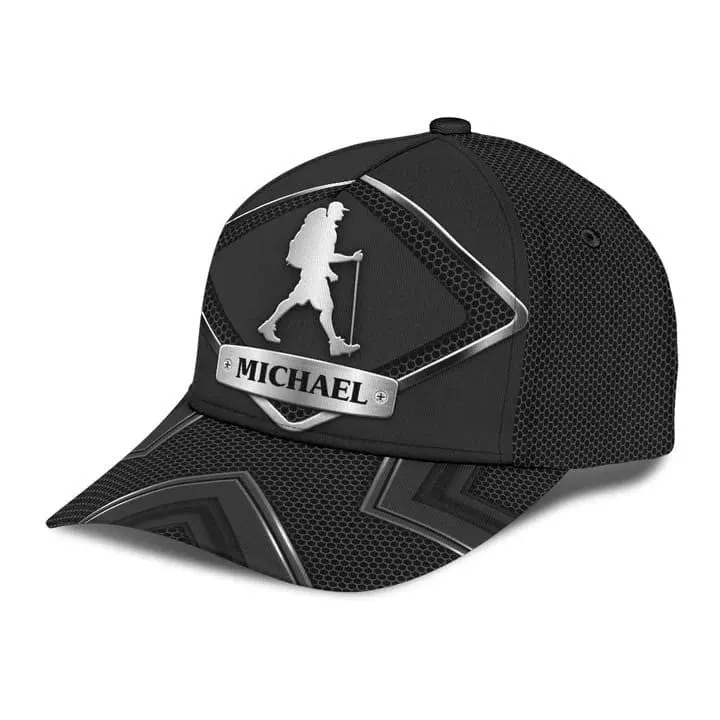 Personalized Hiking Girl 3D Baseball Cap for Girl Who love Hiking, Girl Hiking Hat