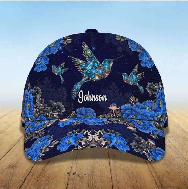 Personalized Hummingbird 3D Baseball Cap, Hummingbird Hat for Lovers