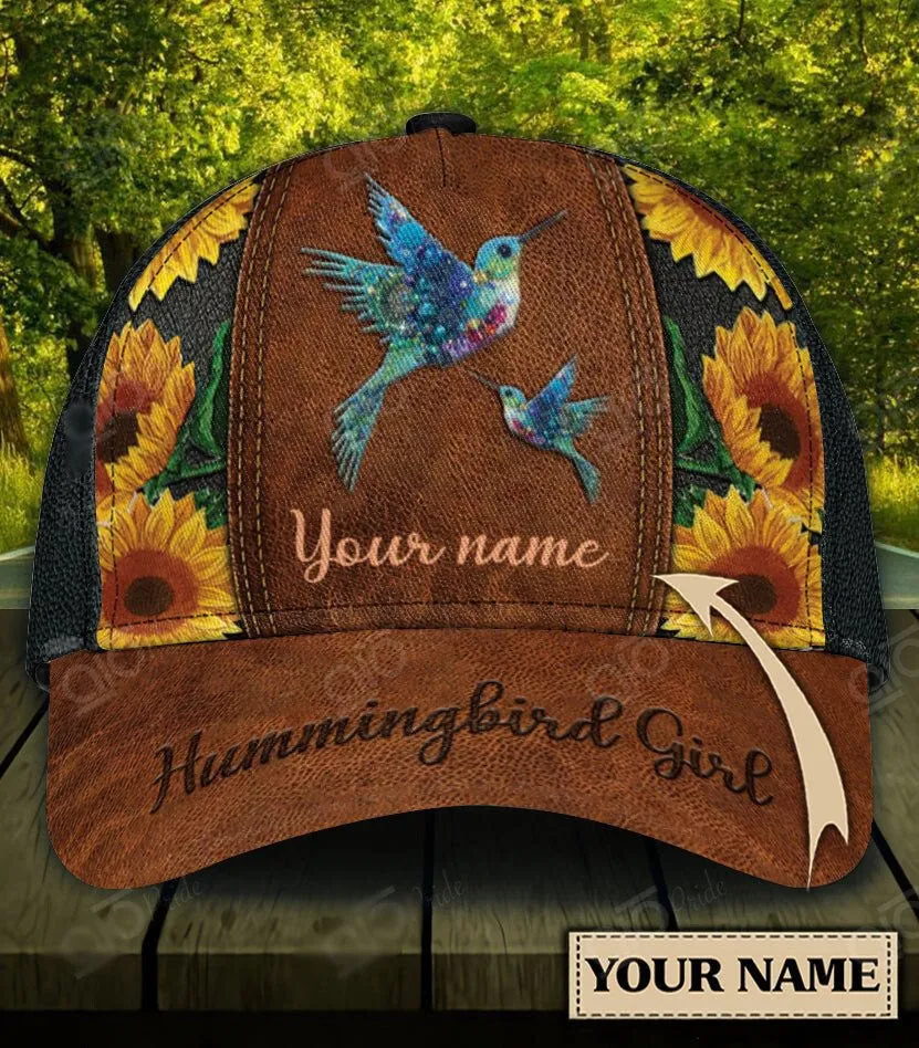 Personalized Hummingbird 3D Baseball Cap, Hummingbird Hat for Lovers