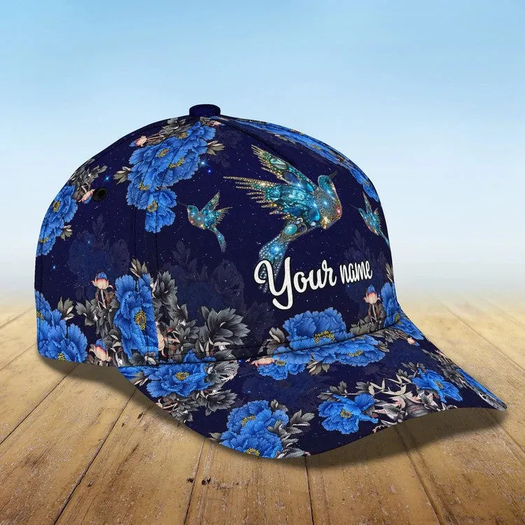 Personalized Hummingbird 3D Baseball Cap, Hummingbird Hat for Lovers