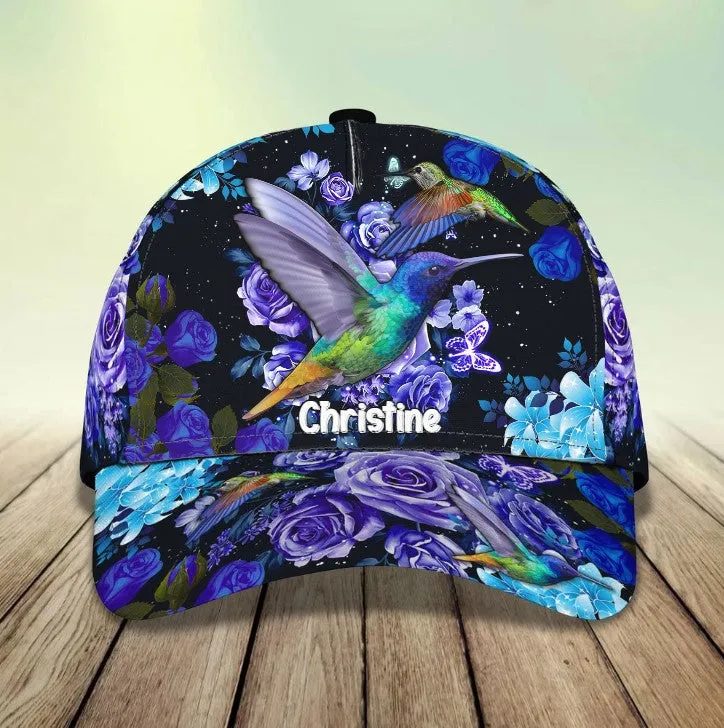 Personalized Hummingbird 3D Baseball Cap, Hummingbird Hat for Lovers