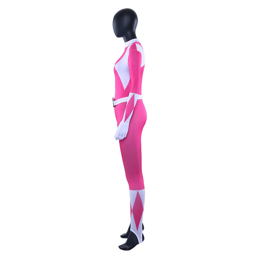 Power Rangers Pink Power Ranger Kimberly Hart Outfit Cosplay Costume