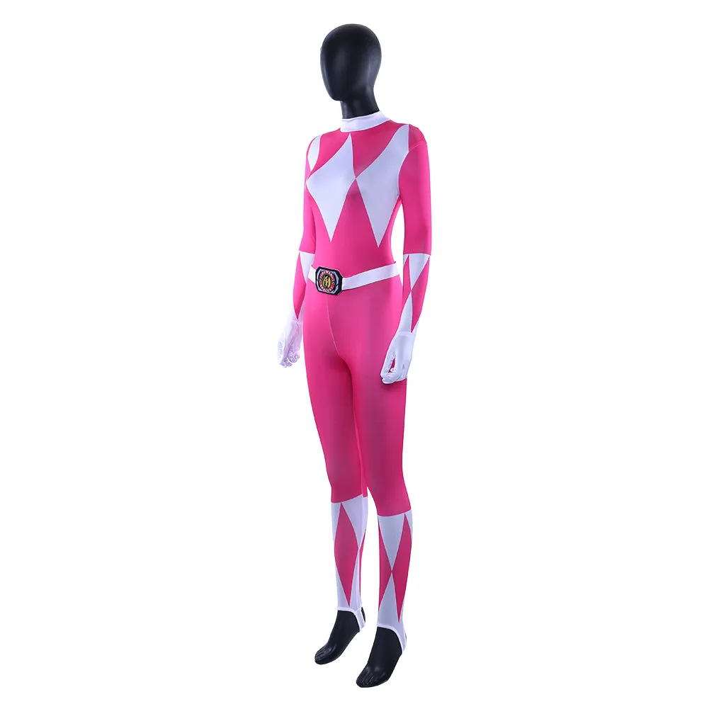 Power Rangers Pink Power Ranger Kimberly Hart Outfit Cosplay Costume