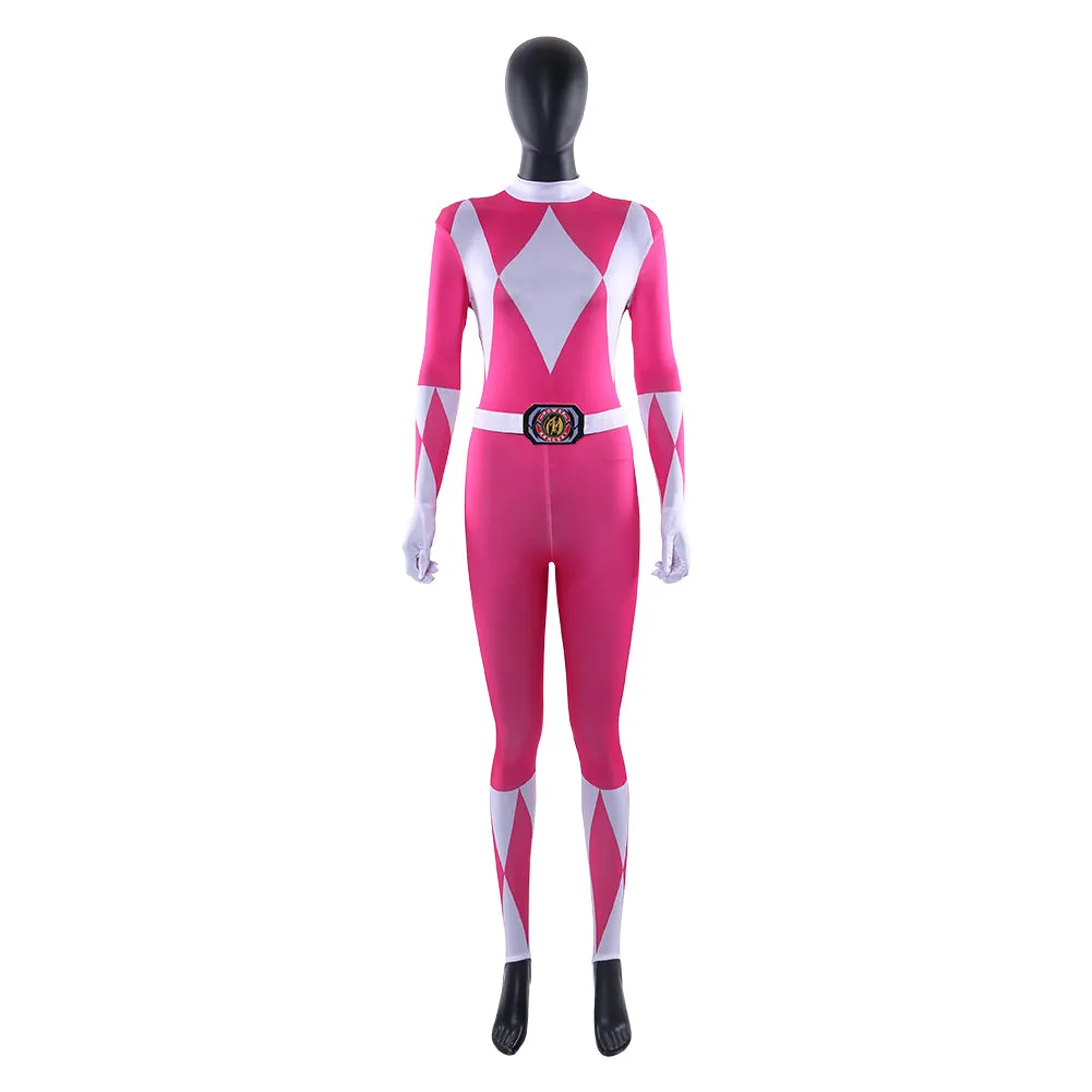 Power Rangers Pink Power Ranger Kimberly Hart Outfit Cosplay Costume