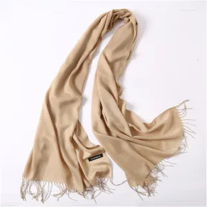 Scarves for Women Scarves and Wraps Fashion Solid Female Winter Cashmere Scarves Foulard