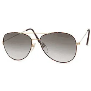 SHALLOT Gold Aviator Sunglasses