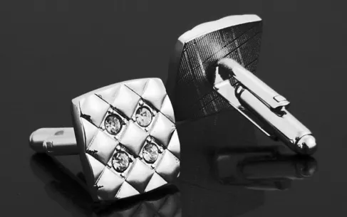 Silver & Crystals Cufflinks