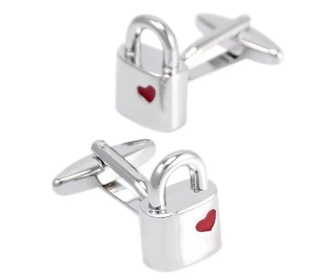 Silver Lock Cufflinks