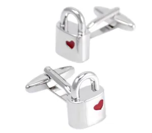 Silver Lock Cufflinks