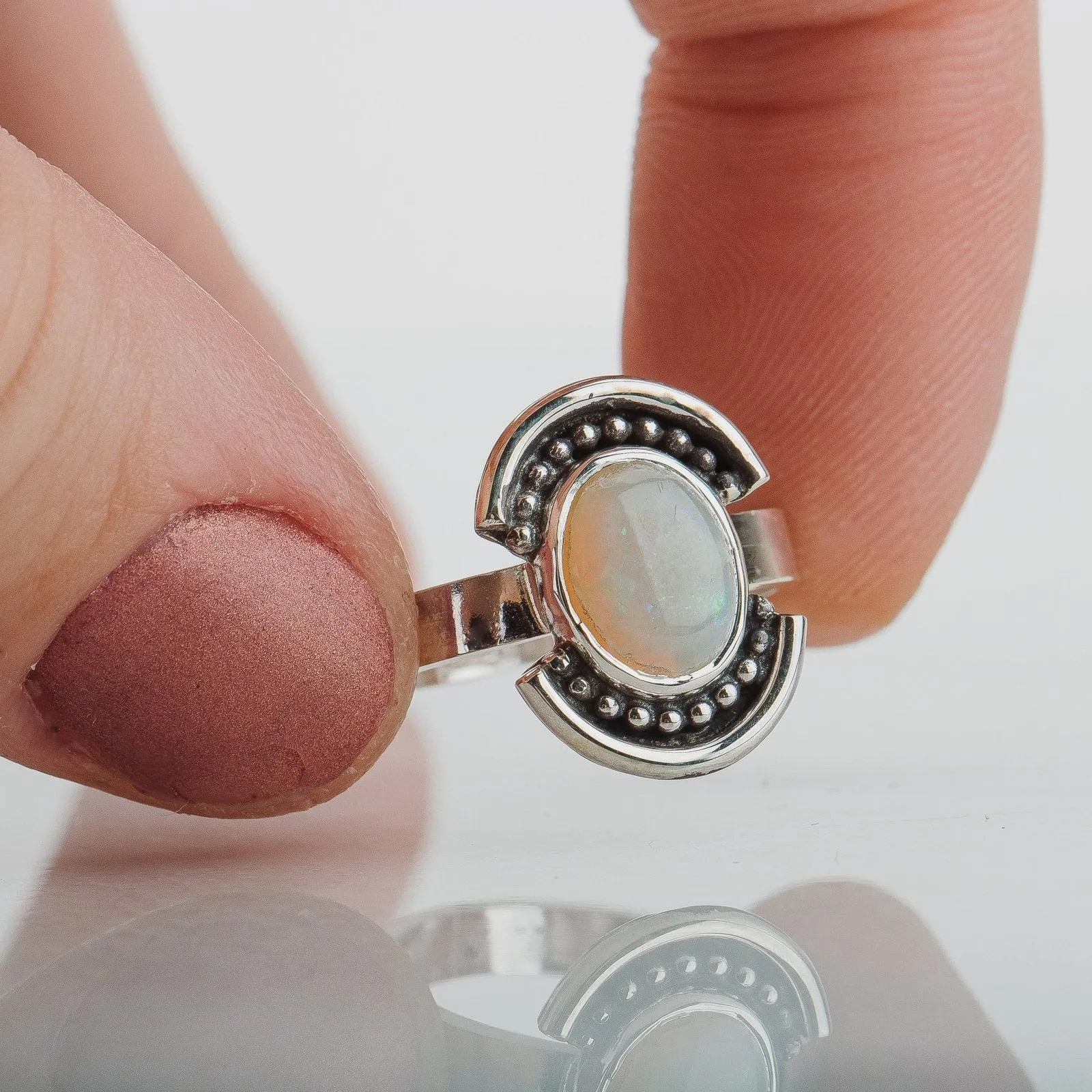 Size 5.25 Opal Shield Ring