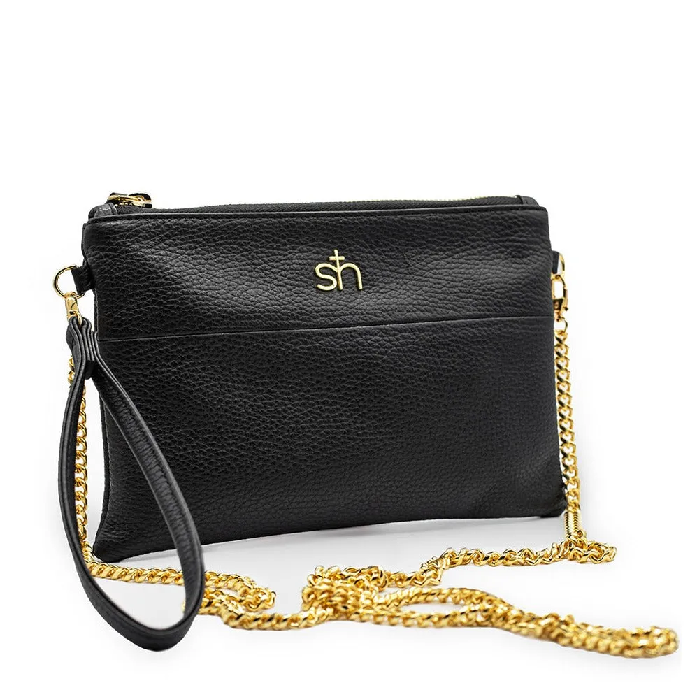 Soho  Wristlet Clutch- Black