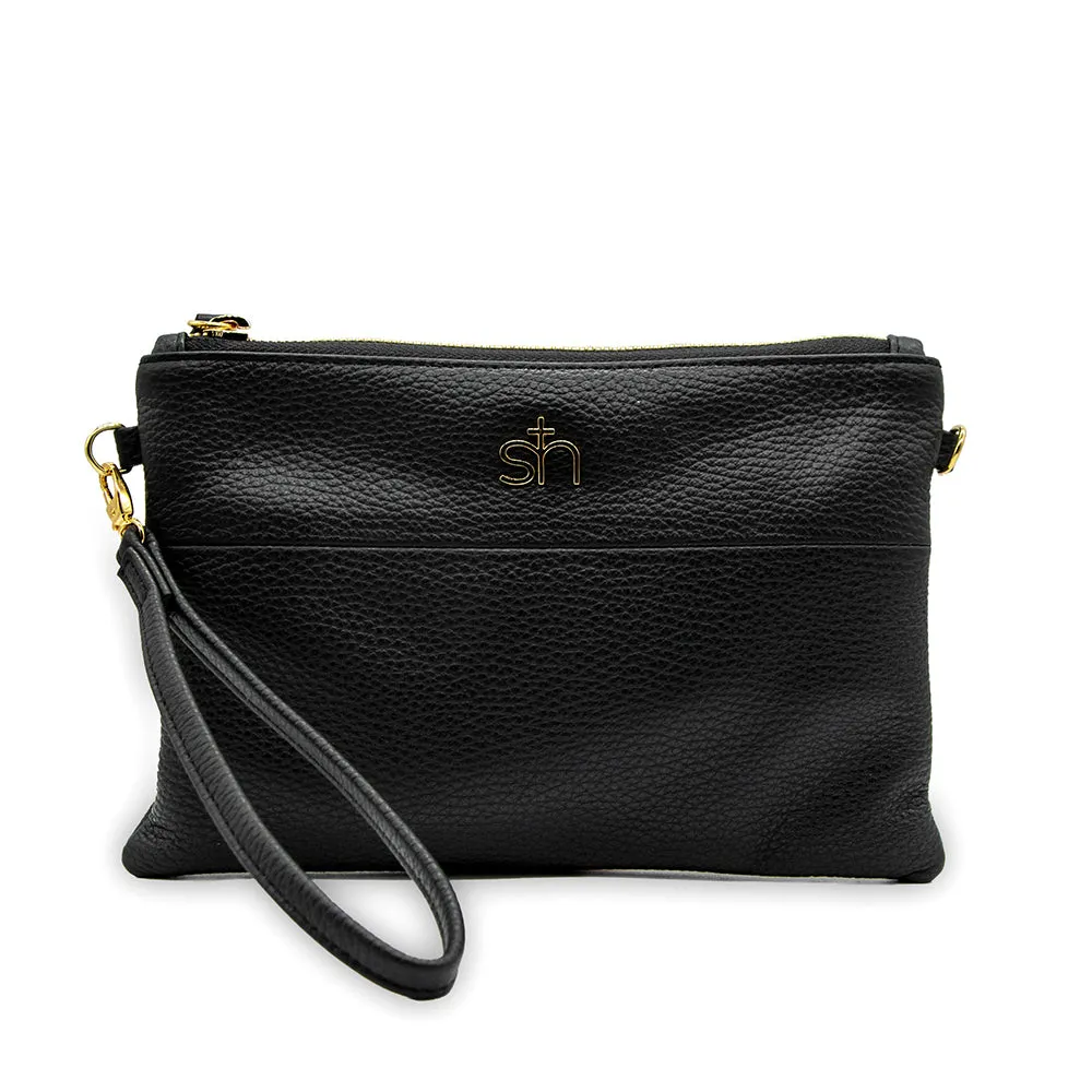 Soho  Wristlet Clutch- Black