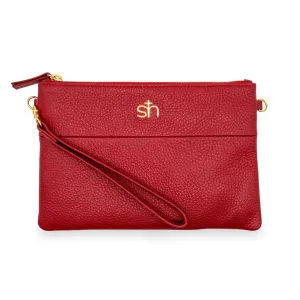 Soho Wristlet Clutch- Red Poppy