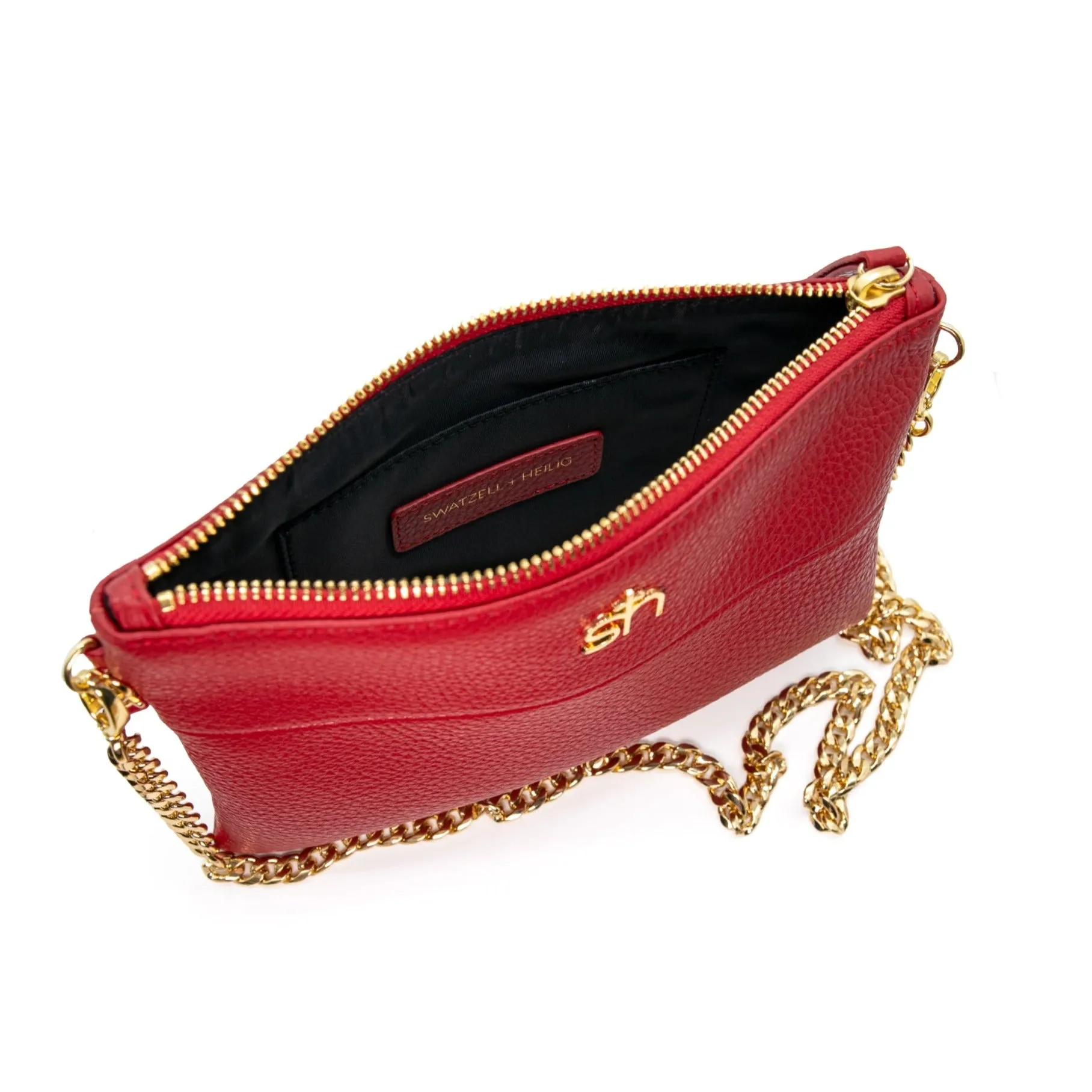 Soho Wristlet Clutch- Red Poppy