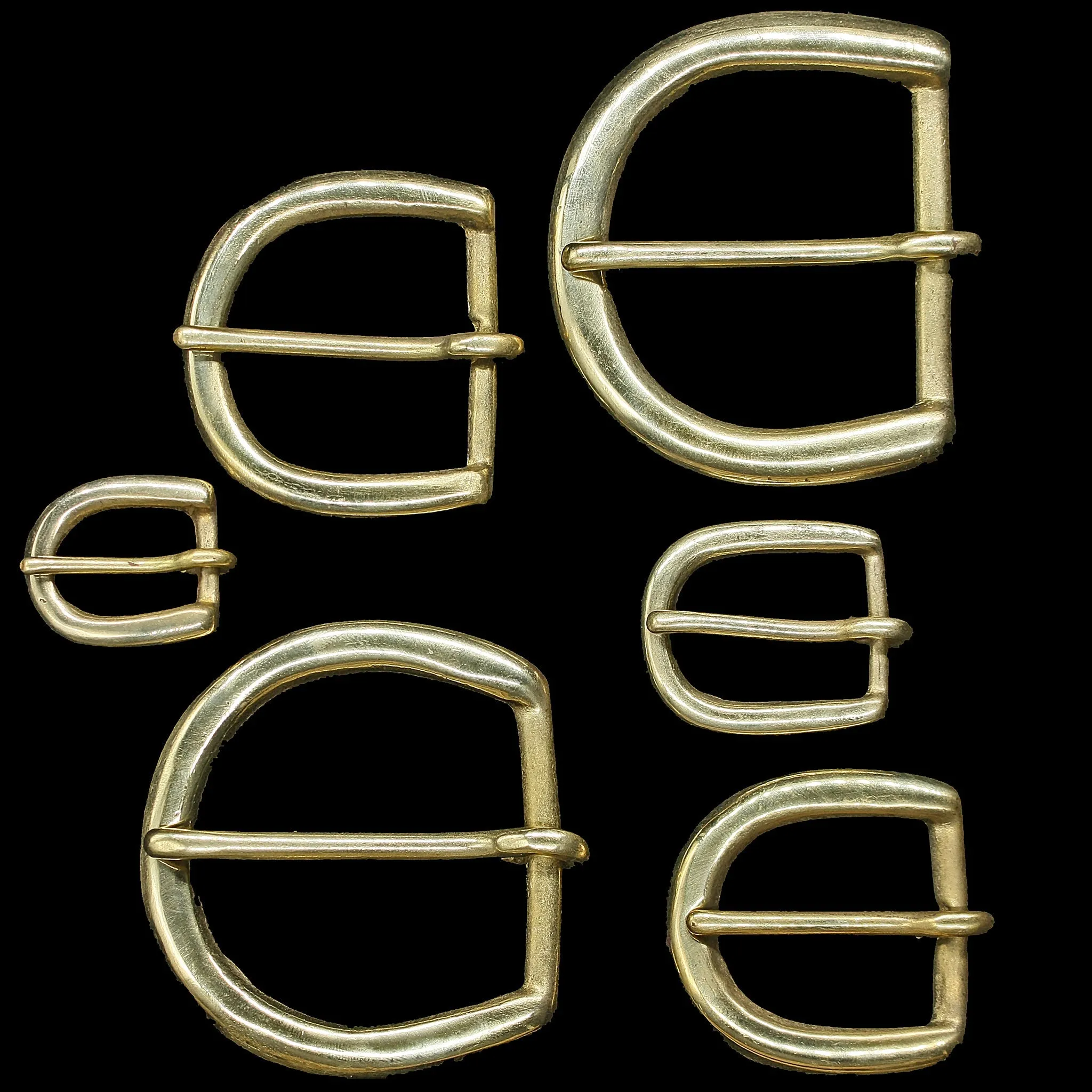 Solid Brass D-Buckle For Reenactment Belts