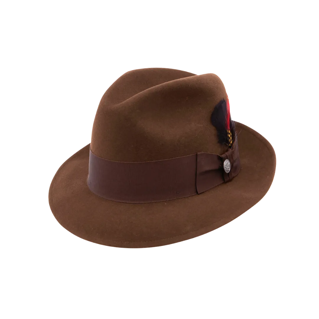 Stetson Hats Frederick Brown Wool Felt Fedora Hat