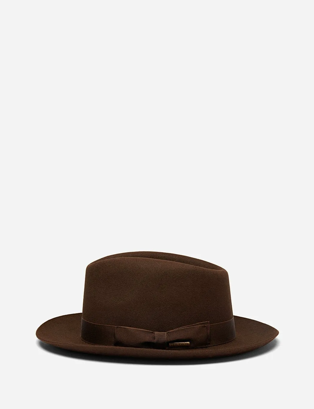 Stetson Penn Fedora Hat - Dark Brown