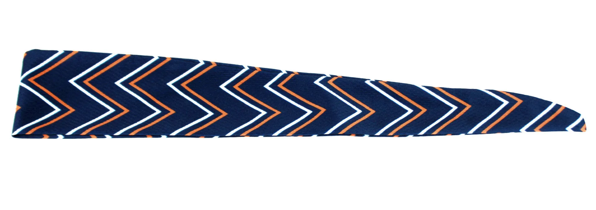 Tie Back Skinny Chevron Navy Orange (SKU 7534)